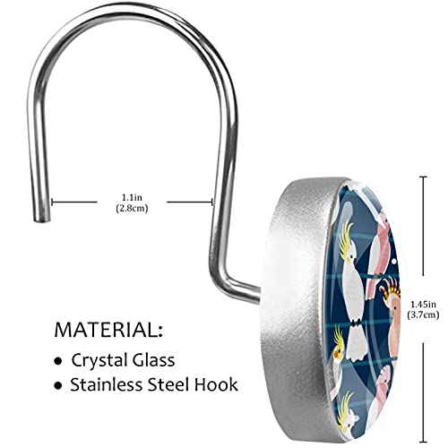 Crochets rideau de douche acier inoxydable accessoires salle de bain