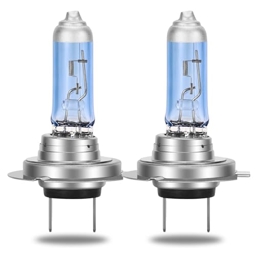 Briteye Bombillas H7 Halógenas 4300K Luz Blanca Amarillenta 12V 55W Faros de Coche (2 piezas)