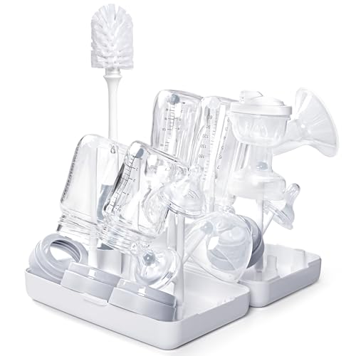 Image of Termichy Travel Baby Bottle Drying Rack, Compact Size with Large Capacity for Working Mom, Visit Families, Friends or Camping with Baby Gary