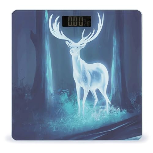 Báscula digital para cuerpo con vidrio templado y pantalla LCD miniatura 1