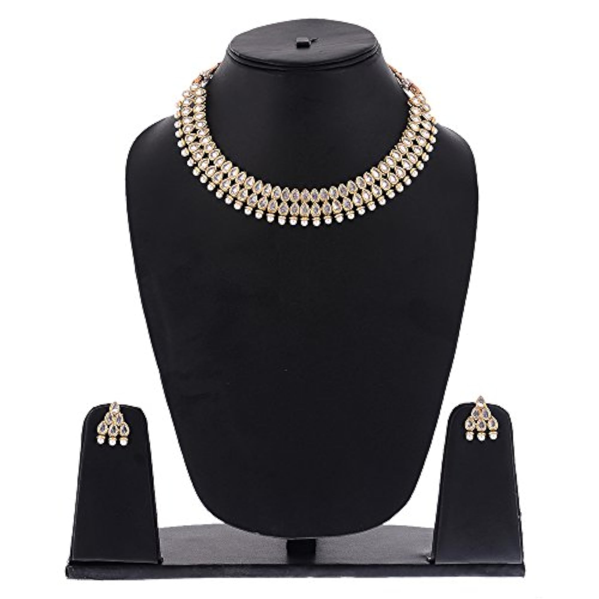 Traditional Brass Plated Necklace Set