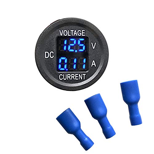 Mgi Speedware 2-In-1 Voltmeter / Ammeter 12Vdc With Led Digital Display (Blue) #TOP3
