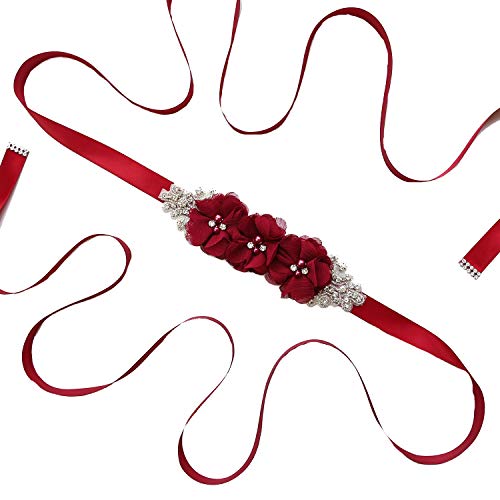 Lauthen.S Bridesmaid and Flower Girls Sash Belt Bridal Wedding Maternity Baby Shower Sash3