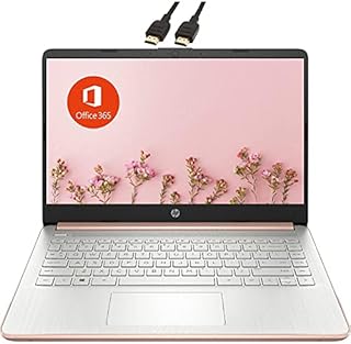 2022 Newest HP Premium 14-inch HD Laptop| Intel Celeron N4020 to 2.8GHz 8GB RAM 128GB(64GB SSD+ 64GB Card)| Webcam Bluetooth HDMI USB-C Wi-Fi| Win 11 S with 1 Year MS 365| LIONEYE Bundle| Rose Gold
