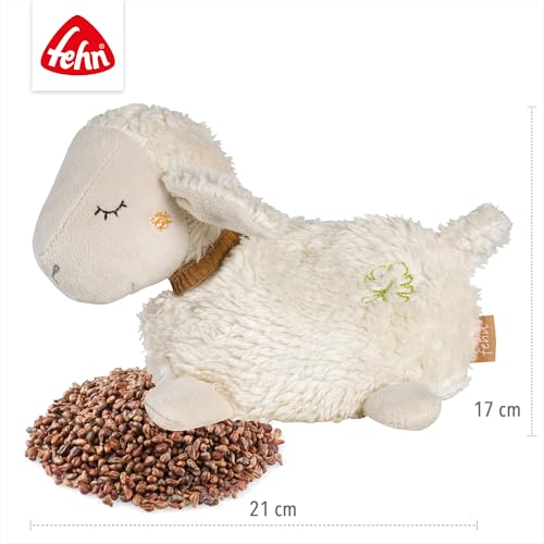 Fehn Wärmetier Schaf – Kuscheltier mit wohltuendem Traubenkernkissen – Ansicht 4