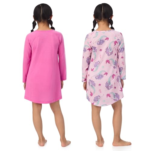 Saint Eve Kids Girls 2 Pack Nightgowns, 2 Piece Soft Jersey Raglan Sleeve Sleep Shirt3