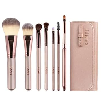 Amazon | メイクブラシセット メイクブラシ セット 7本 天然毛