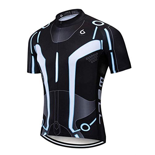 MOXILYN Camisa De Ciclismo Masculina, Kit + Bermuda, Secagem Rápida, Zíper Completo, Conjunto Roupas