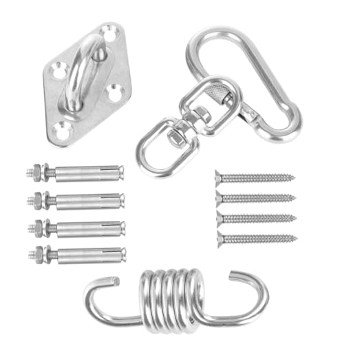 FUTUREORYY Crochet Hammac Rotation Acier Inoxydable Résistant Support Suspendu pour Chaise Balançoire Intérieur et Extérieur