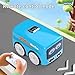 Magic Mini Rc Bus, 2026 Upgraded RC Remote Control Sensor Car Gestures Follow Small Vehicle Automatic Avoidance Patrol Line Driving Desktop Toy Car Expression Light Adjustment (Blue)