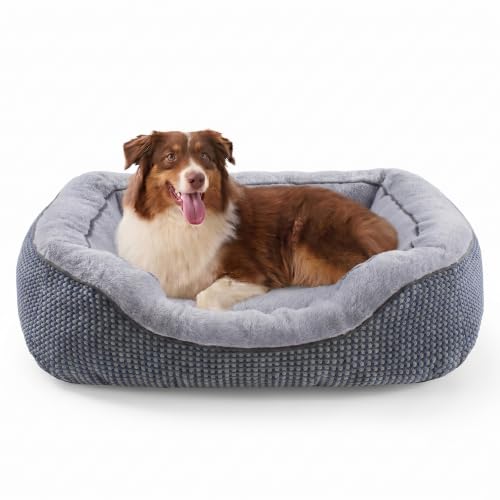 Image of INVENHO Large Dog Beds Large Sized Dog, Washable Orthopedic Warming Soft Sleeping Durable with Anti-Slip Bottom