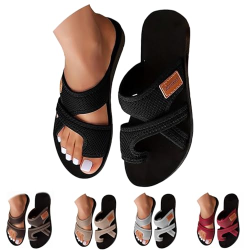 Sandals for Women 2025 Beach Slipsole Open Toe Comfortable Arch S...