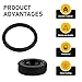 Opuweiy Transmission Seal Kit, 30110-PA1-732 Distributor Port Seal, Automotive Engine Parts Accessories, Compatible with Honda Civic Accord (Black)