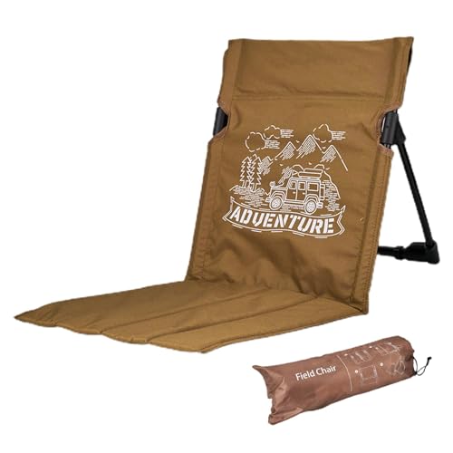 Cojines para sillas de exterior, silla plegable versátil para suelo, asiento plegable portátil para playa, picnic, mochilero, senderismo, pesca