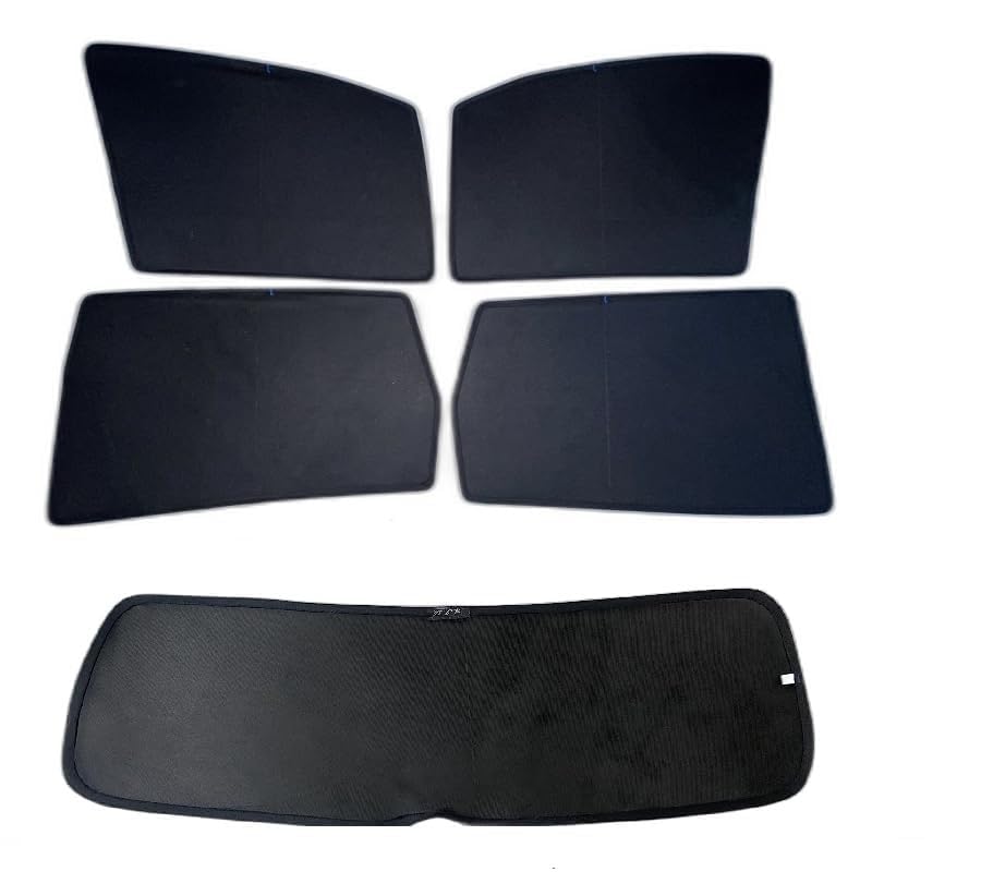 Image of Premium Car Sunshade Fix Type Non-Magnetic Curtain with Rear Dicky Curtain Set of 5pc for Glanza Old