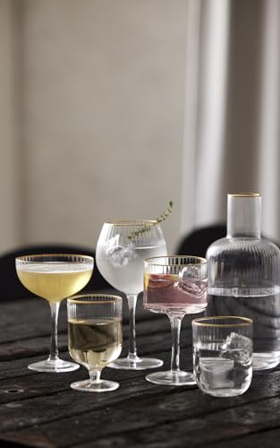 Set de 4 copas de cóctel Palermo Gold Lyngby Glass miniatura 5