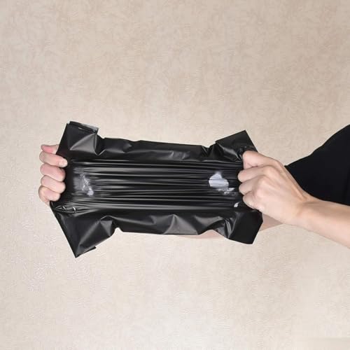 Image of KKBESTPACK 50 Large Poly Mailers 10x13 Shipping Bags for Small Business - Self Sealing Package Envelopes Black