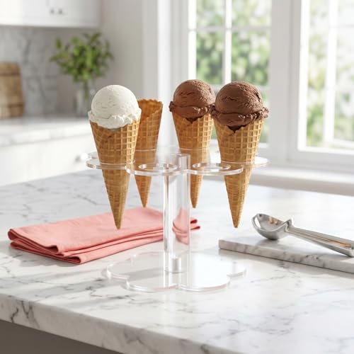 Support à 8 trous en acrylique transparent pour magnifier vos desserts - 6
