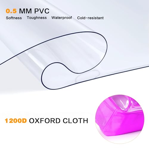 Image of PAMANO Clear Backpack, Heavy Duty Transparent Reinforced Bottom See Through for College, Travel Work Security
