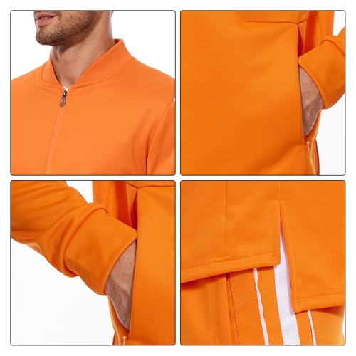 Men's Tracksuits Sweatsuits for Men Athletic Track Sweat Suits 2 Piece Set Full Zip Sports Jogging Suits Outfits4