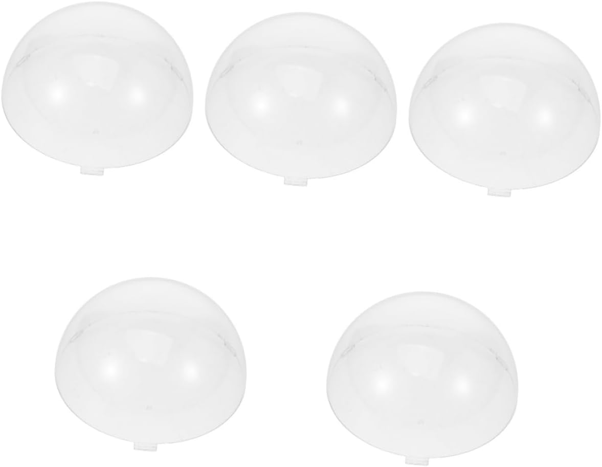 ABOOFAN 5pcs Security Camera Dome Cover Outdoor Camera Shield Protective Case for Use Rain Sun Optical Transparent Design Easy to Install