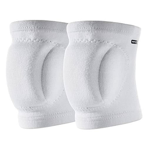 RIP-IT | Perfect Fit Volleyball Knee Pads | White XS | Lightweight Women’s Sport Equipment