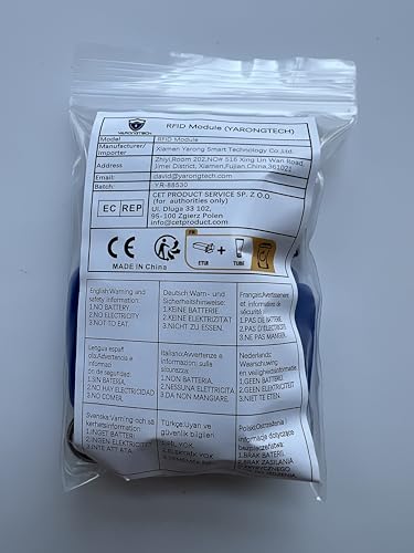 YARONGTECH 125Khz RFID Tag EM4100 Read Only Blue (Pack of 10) (Style 1), Black - Image 3