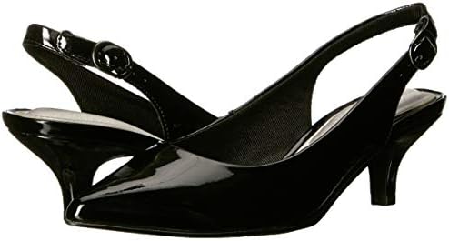 Easy Street Women's Faye Pump, Black Patent, 7.5 Wide | Image 6