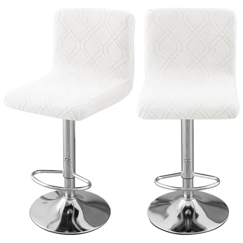 Image of Chair Covers Bar Stool Cover 2pc Bar Chair Cover Swivel Bar Stool Slipcover