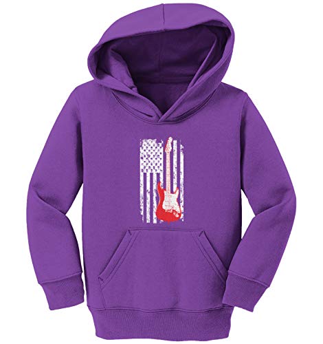 Electric Guitar - American Flag Rock Toddler/Youth Fleece Hoodie2