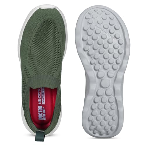 Image of DOCTOR EXTRA SOFT Men's Sports Shoes with Memory Foam Cushioned Insole|Running Walking Gym Training Jogging Athletics|Comfortable & Stylish|Casual & Lightweight|Slipon Sneaker Gent's & Boy's ART-2008