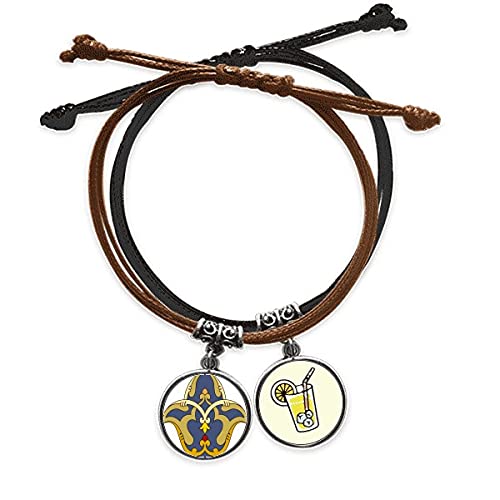 Bracelet Baroque Illustration en cuir hypoallergénique fini les bijoux ternes