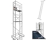ALTEC AluCombine® 3.0-600 | 6m | Alu Fahrgerüst mit Traverse, 4 bremsb. Lenkrollen und Wandanker | EN131 | Baugerüst Rollgerüst Montagegerüst Anlegeleiter Treppengerüst