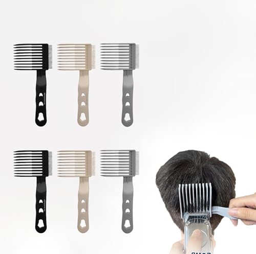 Friseurzubehör 6 Stück Friseurhilfe Stylingkamm Fading Friseurkamm Herrenfriseurkamm Übergang Friseurhilfe Friseurkamm Herrenfriseur Kämmen Haarkamm