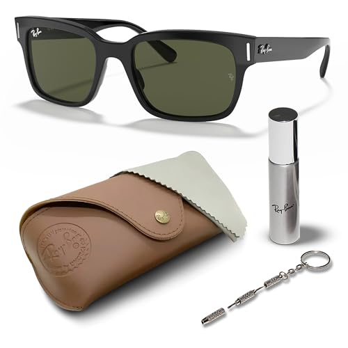 Ray-Ban RB2190 JEFFREY Square Shaped Sunglasses for Men & Women with Official RAYBAN Eyewear Kit