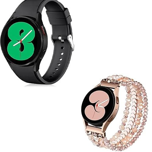 Lerobo No Gap Band Compatible With Samsung Galaxy Watch 7 5 4 6 (44mm 40mm), Watch 5 Pro (45mm), 4 Classic (46mm 42mm) - 20mm Quick Release Sport Replacement for Women Men