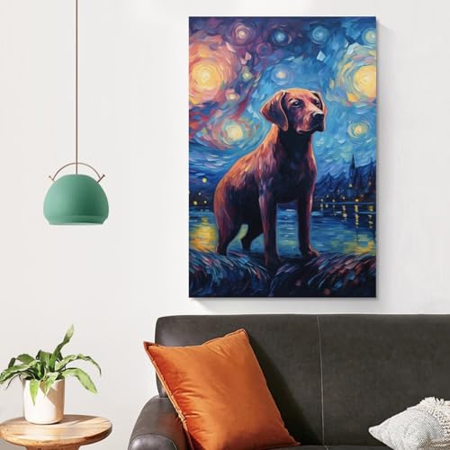 Cuadros de labrador para sala de estar y dormitorio acogedor 4