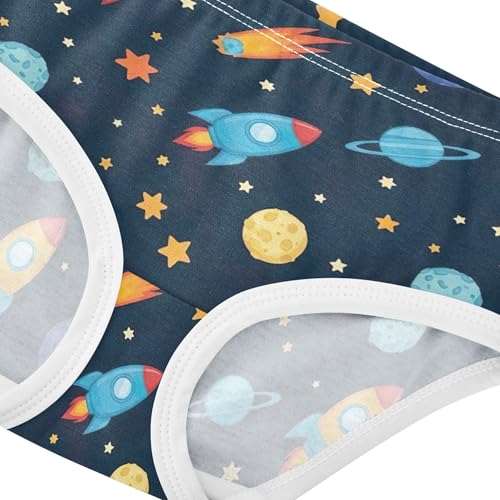 Cotton Toddler Underwear Floral Colorful Cartoon Rockets Stars Cute Panties Girl Animals Briefs Undies Kids 2t4