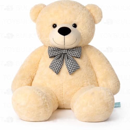 Image of 4 Feet Cream Giant Teddy Bear 48 inch Soft Toy, Plush, and Cuddly Stuffed Animal for Kids, Birthdays, Anniversaries, Valentine's Day, and Special Occasions Large Huggable (4 Feet, Cream)