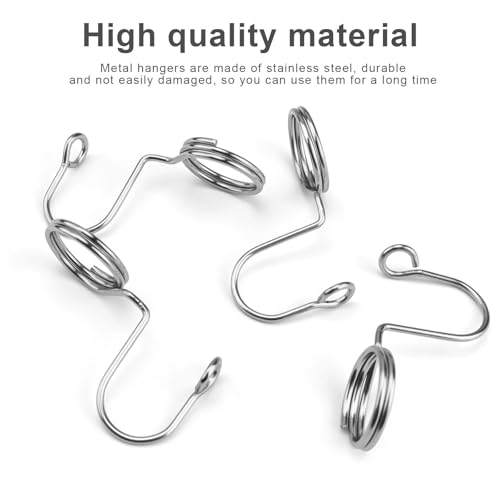 SHENGYIG 40 Stück Edelstahl Kleiderbügel Haken – Platzsparende Kleiderbügel Verbinder zum Stapeln, Rostfreie -Aufhänger für Schrankorganisation, Stauraum Optimierung