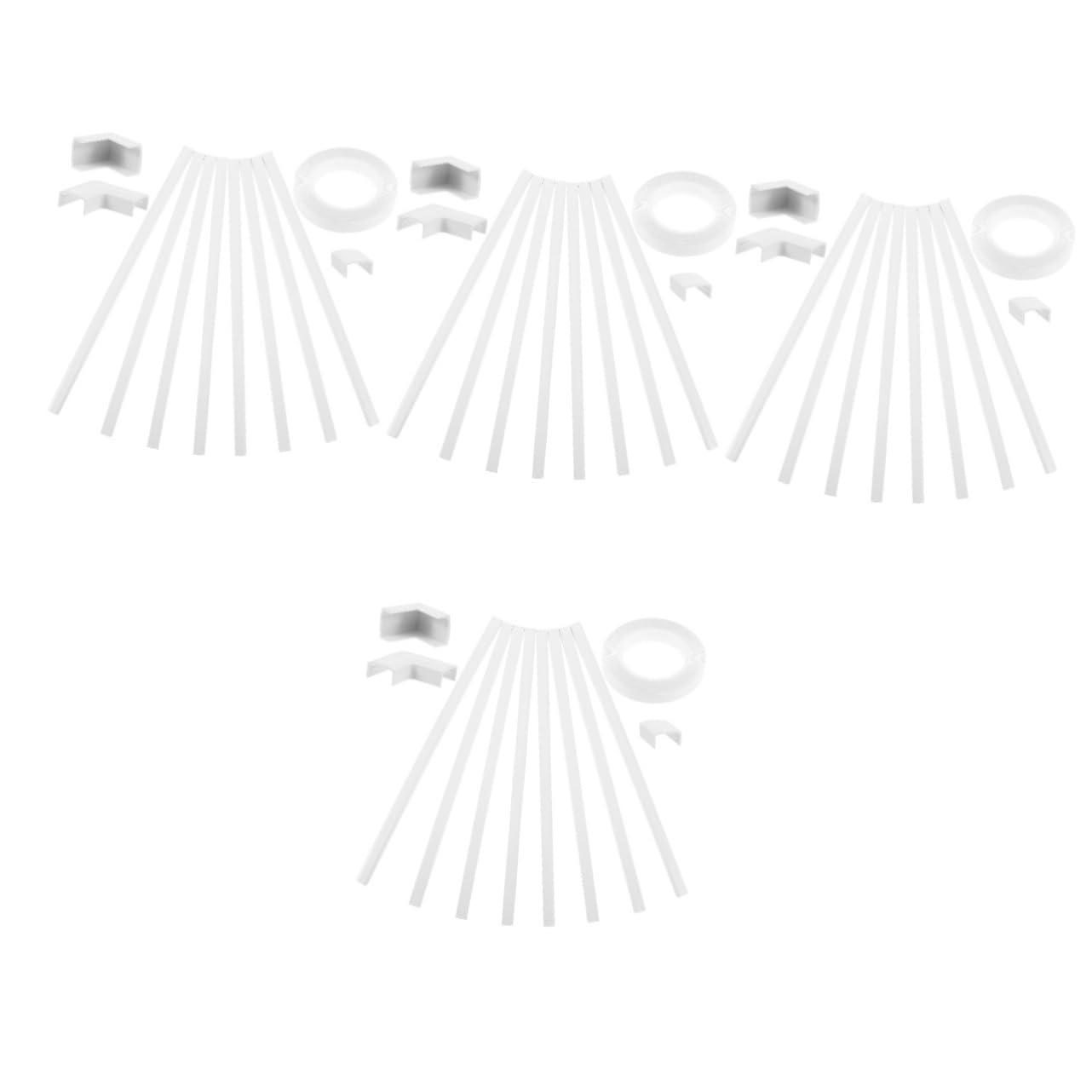 Housoutil 4 Ensembles De Cache-Câbles pour Câbles Cache-Câbles Muraux pour Cache-Câbles De Télévision Muraux Cache-Câbles Muraux pour Fils sur Le Mur Cacher Les Fils Le Long des