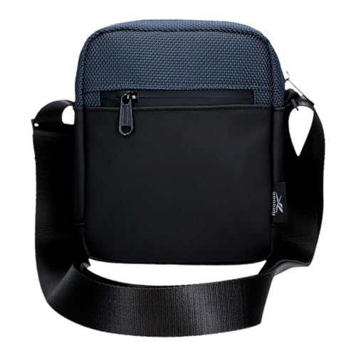 Reebok Roger Shoulder Bag Blue 15x19.5x6 cm Polyester with Faux Leather Details by Joumma Bags by Joumma Bags, Blue, Shoulder Bag, Blue, shoulder bag3