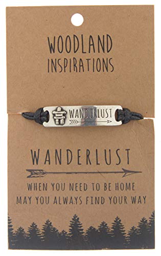 SHAG WEAR Woodland Inspirations Pewter Stamped Bracelet Wanderlust (Inukshuk)