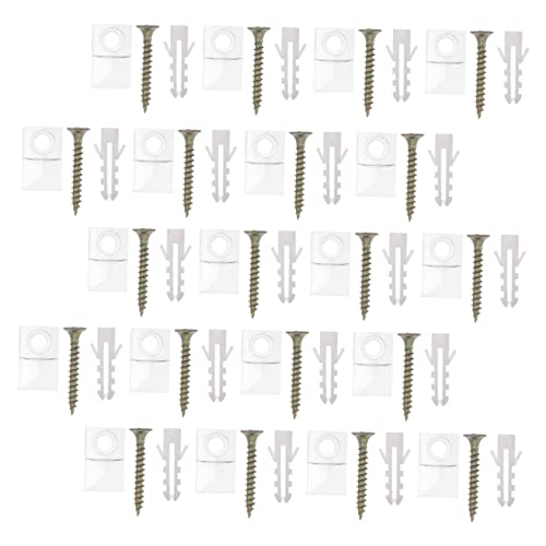 Balacoo 50 Sets Mirror Frame Suspension Kit Over Door Mirror Clips for Wall Mounting