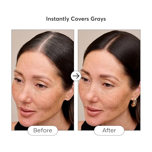 Image of Madison Reed The Gray Escape Hair & Brow Mascara - Quick-Dry, All-Day Gray Coverage for Roots & Brows, Smudge-Proof, Titanium Dioxide-Free, Argan Oil & Ginseng - Dark Brown - 15mL