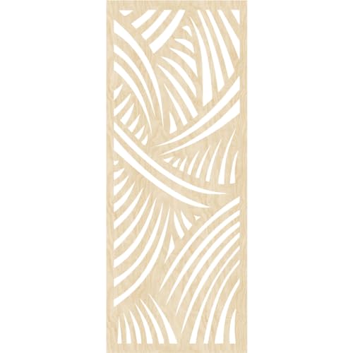 Image of 15 3 /8 inchW x 39 3 /8 inchH x 1 /4 inchT Chester Decorative Fretwork Wood Wall Panels, Birch