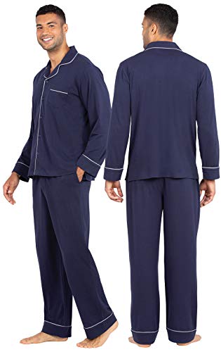 PajamaGram Winter Flannel Men’s Pajamas - Men's Knit Flannel Pajamas Set2