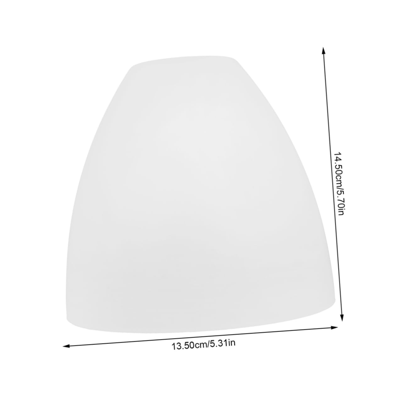 ULTECHNOVO 2 Stück Matte Glas Lampenschirme E27 Kompatibel für Wandlampen und Kronleuchter Modernes Design Weiß Dekorative Lampenschirmabdeckung für Wohnraum