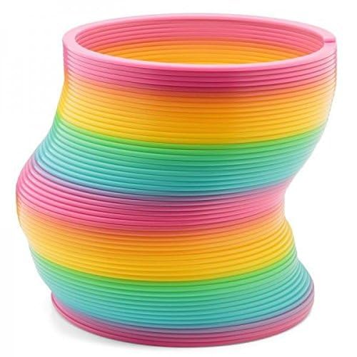 TRICONE Rainbow Spring Fun Activity Stress Relief Toy for Kids Adults of All Age Group, for Birthdays, Compact and Portable Easy to Carry 1 Pc ASD13