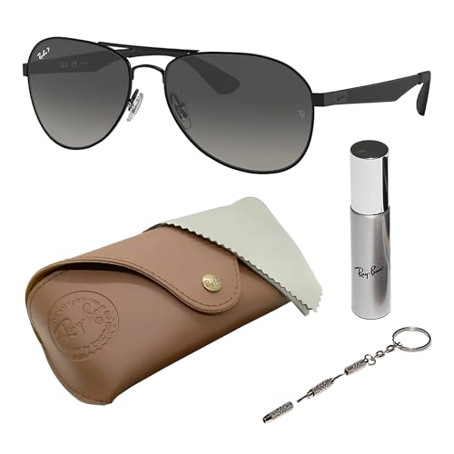 Ray-Ban RB3549 Pilot Shaped Sunglasses for Men & Women with Official RAYBAN Eyewear Kit